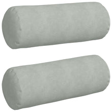 Bolster Kussens 2 pcs Lichtgrijs Ø 25 x 70 cm Katoen Stof