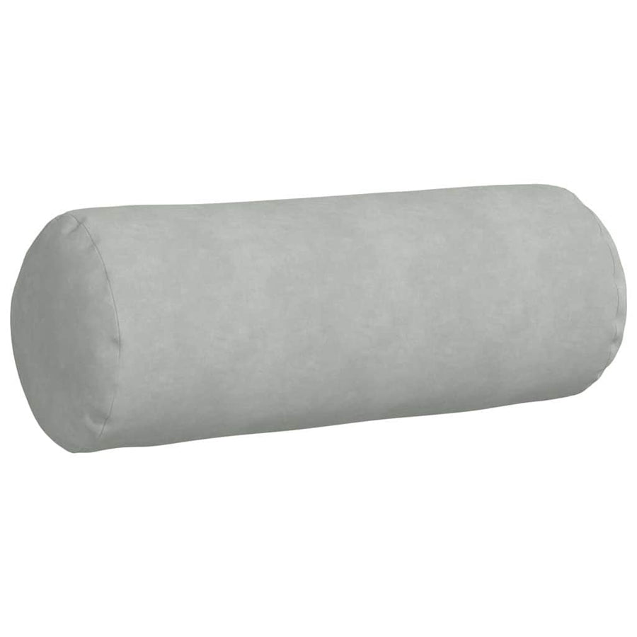 Bolster Kussens 2 pcs Lichtgrijs Ø 25 x 70 cm Katoen Stof