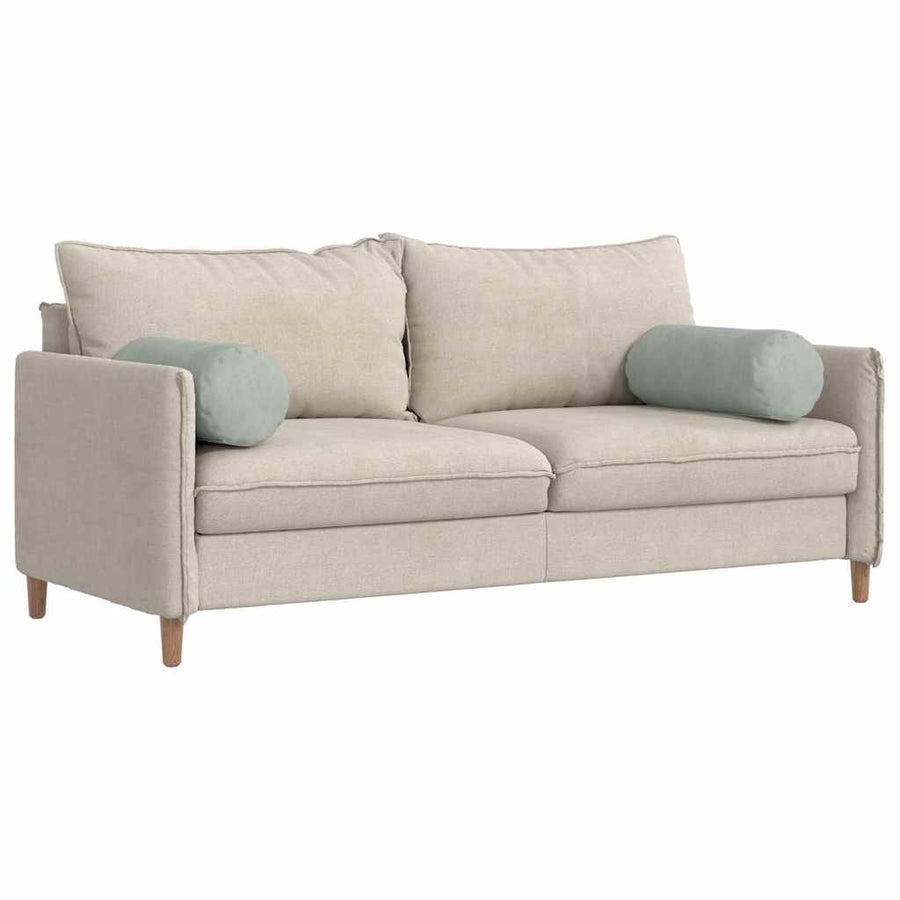 Bolster Kussens 2 pcs Lichtgrijs Ø 25 x 70 cm Katoen Stof