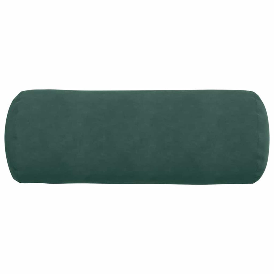 Bolster Kussens 2 pcs Donkergroen Ø 25 x 70 cm Katoen Stof