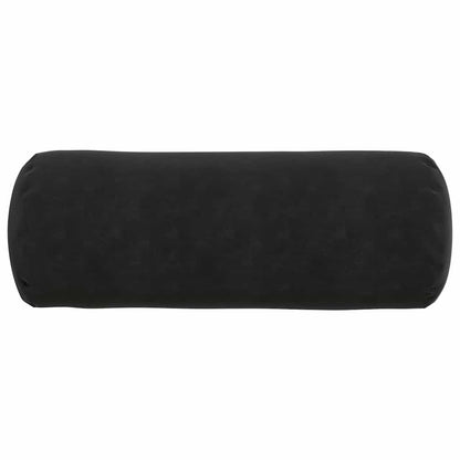 Bolster Kussens 2 pcs Zwart Ø 25 x 70 cm Katoen Stof
