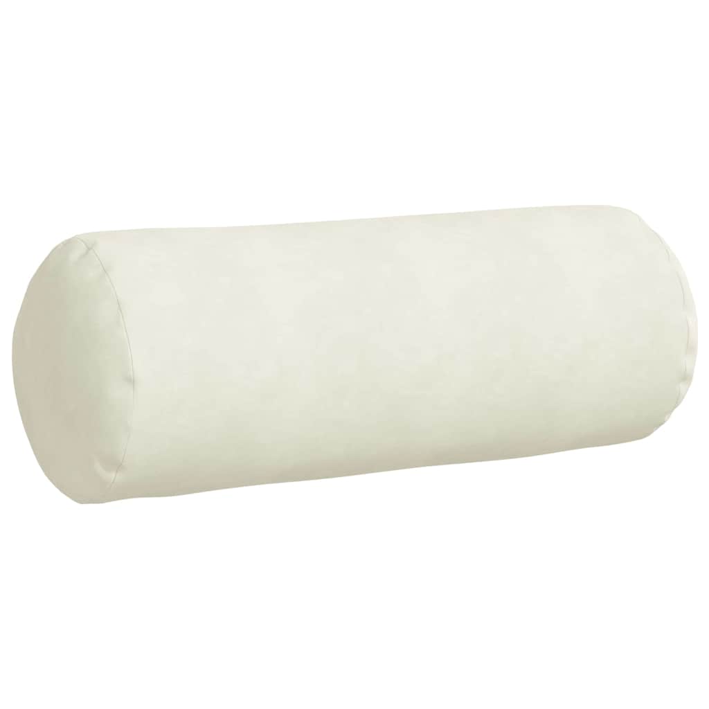 Bolster Kussens 2 pcs Crème Ø 25 x 70 cm Katoen Stof