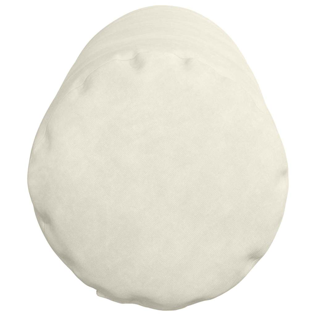 Bolster Kussens 2 pcs Crème Ø 25 x 70 cm Katoen Stof