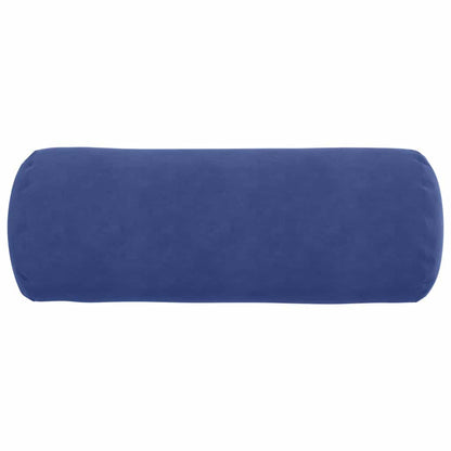 Bolster Kussens 2 pcs Politieblauw Ø 25 x 70 cm Katoen Stof