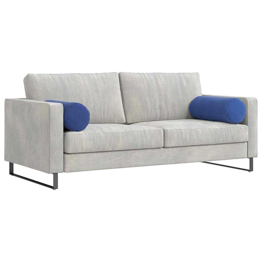 Bolster Kussens 2 pcs Politieblauw Ø 25 x 70 cm Katoen Stof