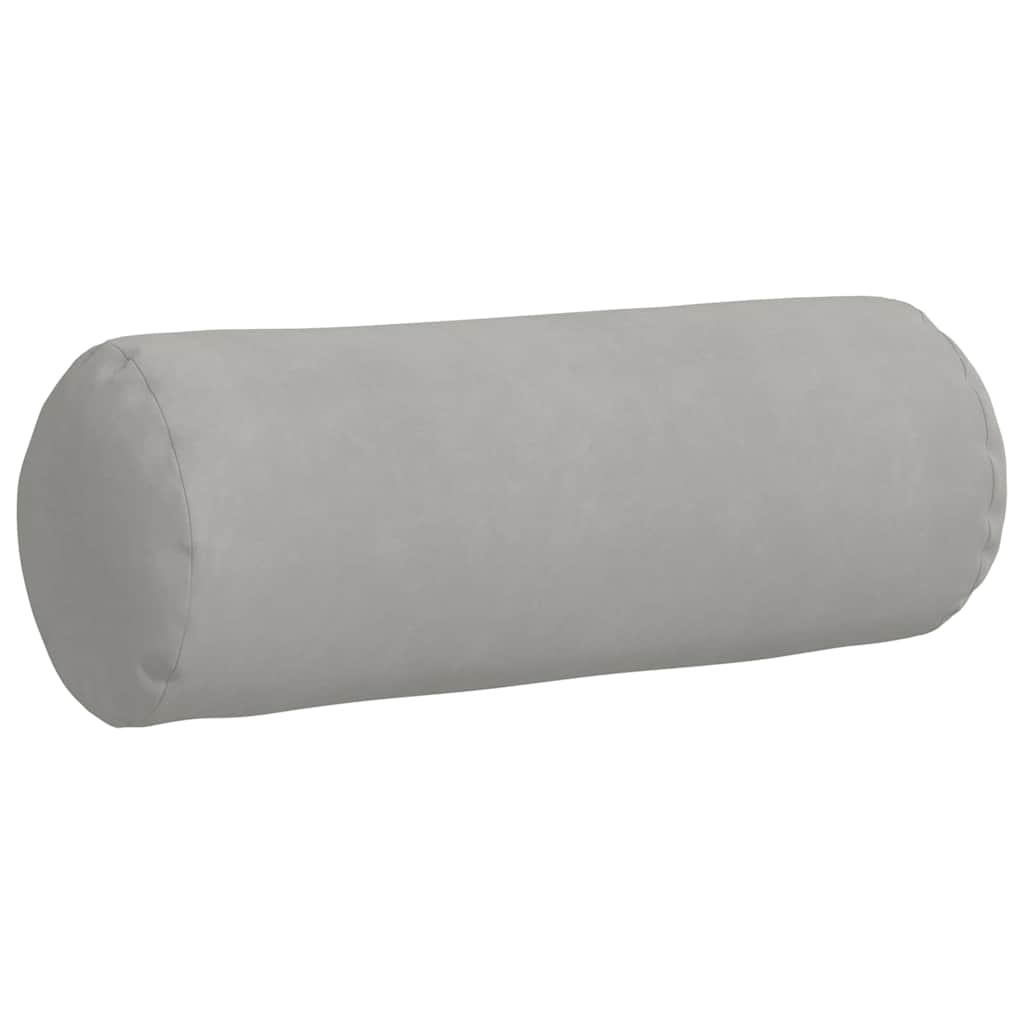Bolster Kussens 2 pcs Lichtgrijs Ø 25 x 70 cm Microvezel Stof