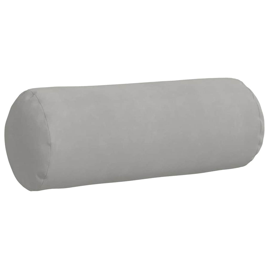 Bolster Kussens 2 pcs Lichtgrijs Ø 25 x 70 cm Microvezel Stof
