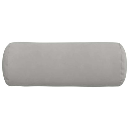 Bolster Kussens 2 pcs Lichtgrijs Ø 25 x 70 cm Microvezel Stof