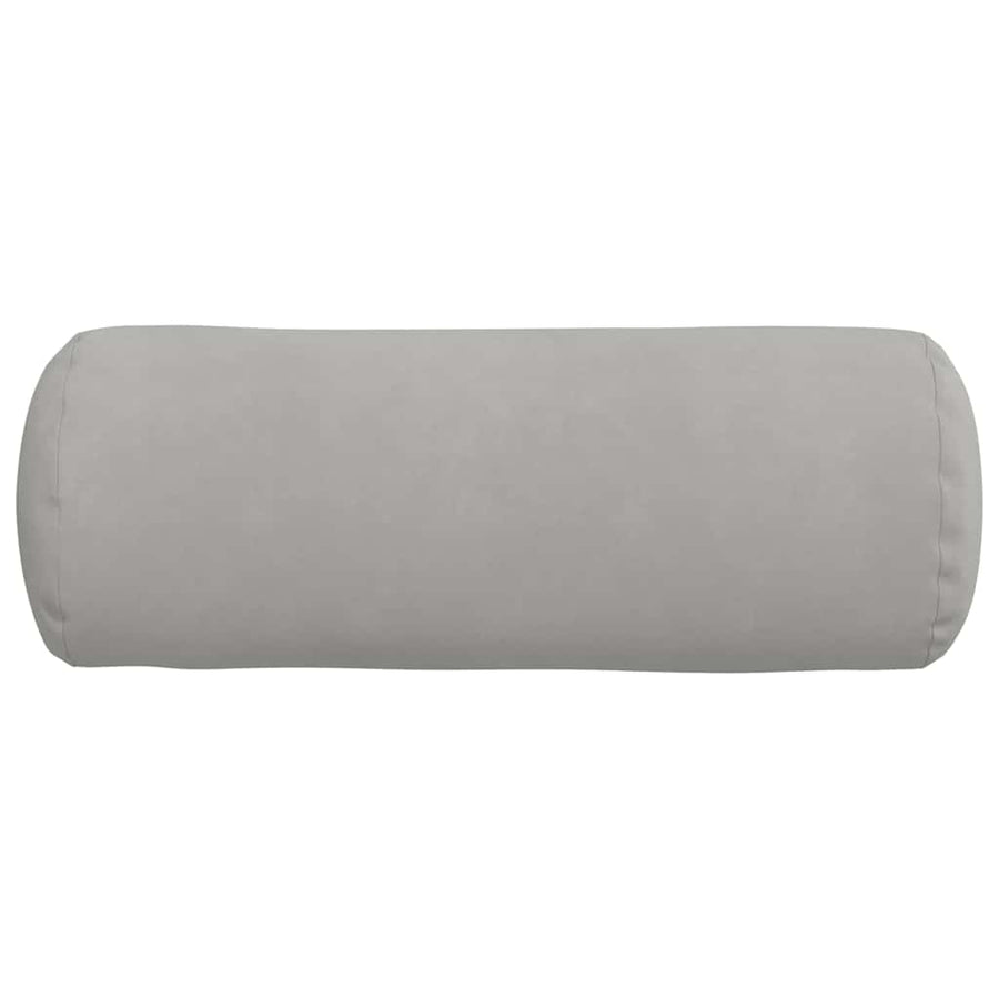 Bolster Kussens 2 pcs Lichtgrijs Ø 25 x 70 cm Microvezel Stof