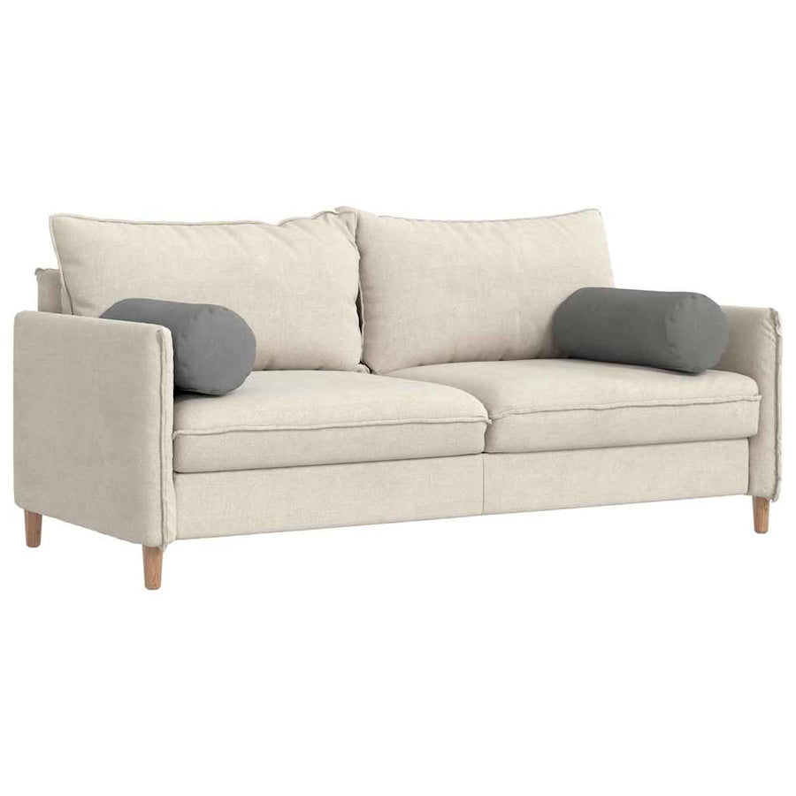 Bolster Kussens 2 pcs Donkergrijs Ø 25 x 70 cm Microvezel Stof