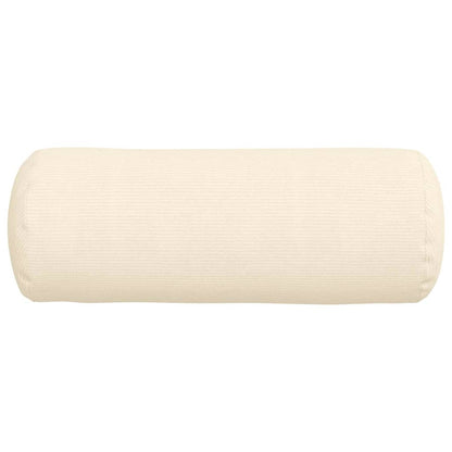 Bolster Kussens 2 pcs Crème Ø 25 x 70 cm Katoen Stof
