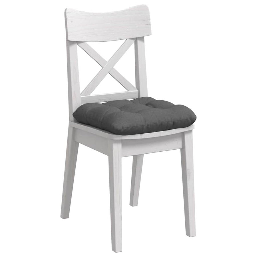 Zitkussens 4 pcs Donkergrijs 40 x 40 x 12 cm Stof
