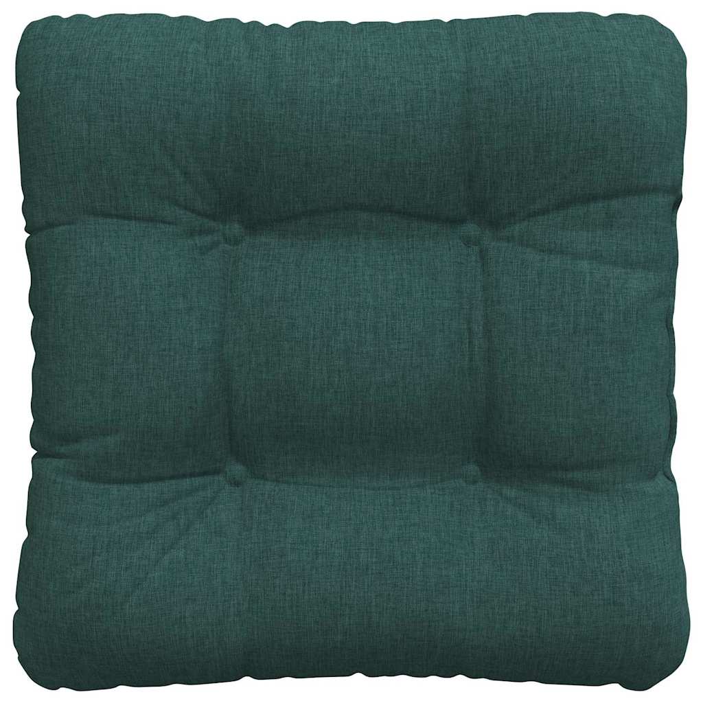 Zitkussens 4 pcs Donkergroen 40 x 40 x 12 cm Stof