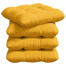 Zitkussens 4 pcs Lichtgeel 40 x 40 cm Katoen Stof