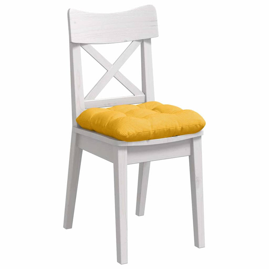 Zitkussens 4 pcs Lichtgeel 40 x 40 cm Katoen Stof