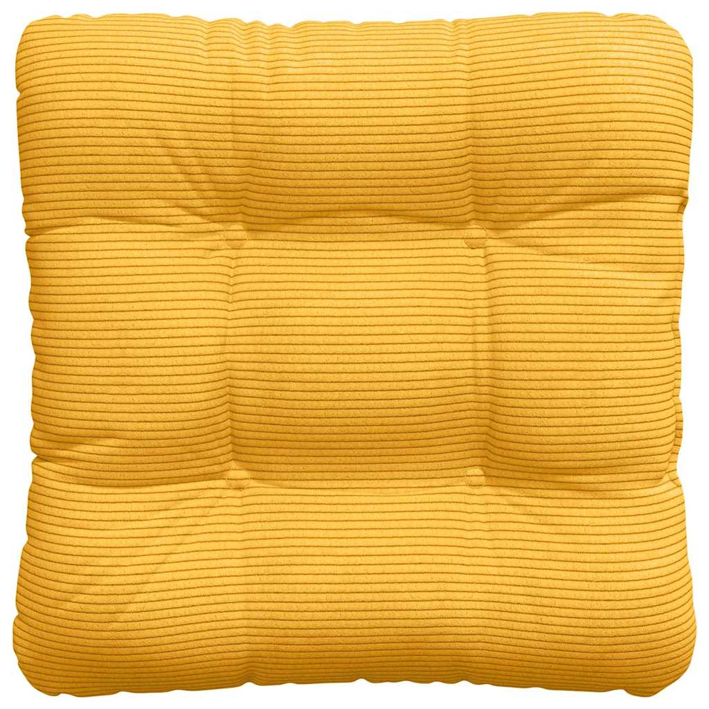 Zitkussens 4 pcs Lichtgeel 40 x 40 cm Katoen Stof