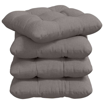 Zitkussens 4 pcs Taupe 45 x 45 x 12 cm Stof