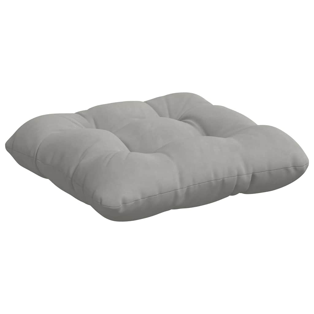 Zitkussens 4 pcs Lichtgrijs 45 x 45 cm Microvezel Stof