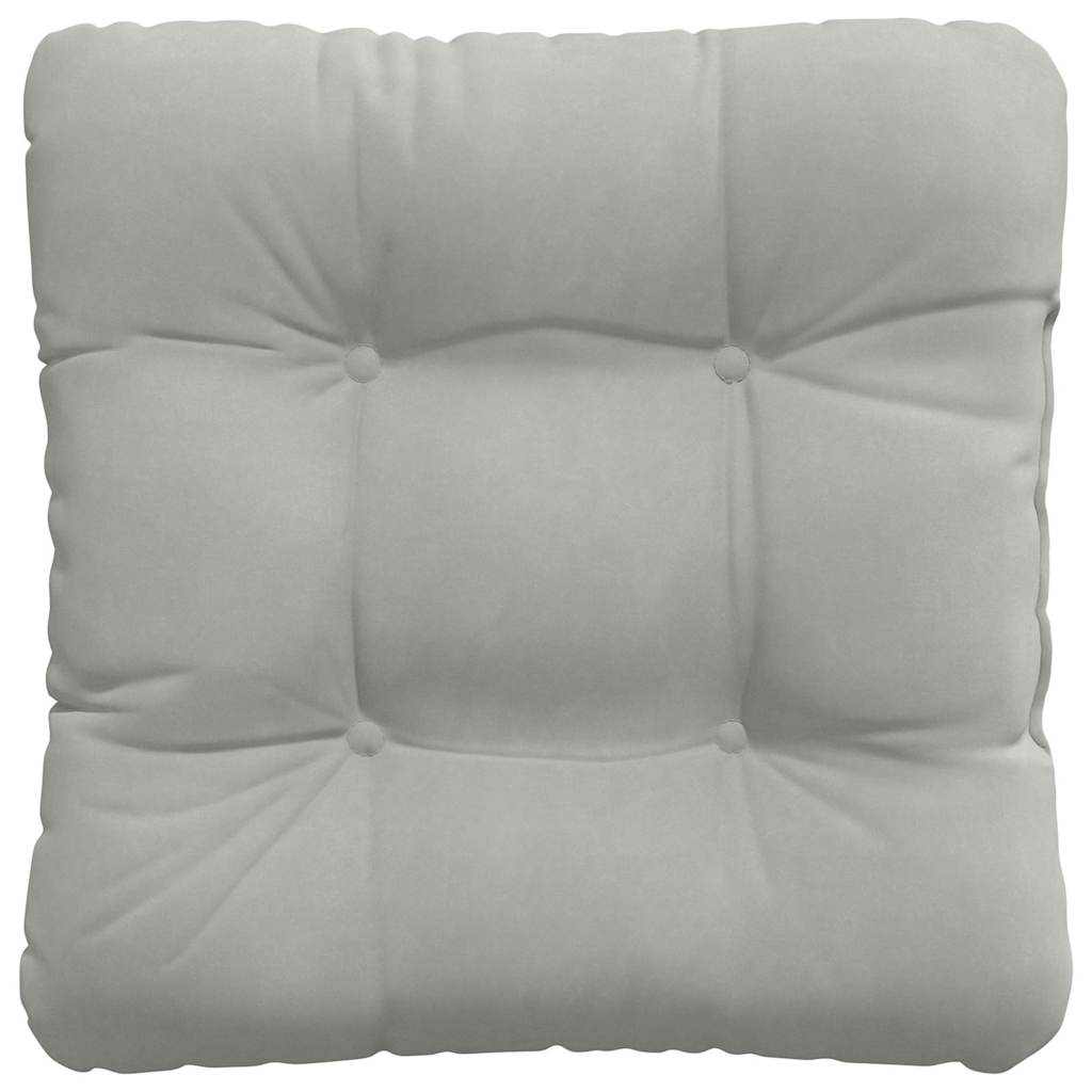Zitkussens 4 pcs Lichtgrijs 45 x 45 cm Microvezel Stof