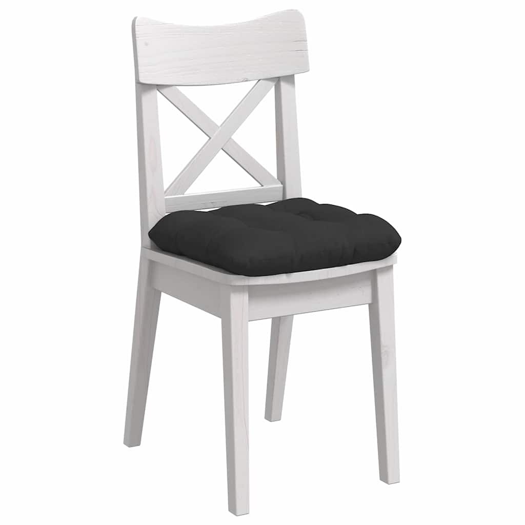 Zitkussens 4 pcs Zwart 45 x 45 cm Microvezel Stof