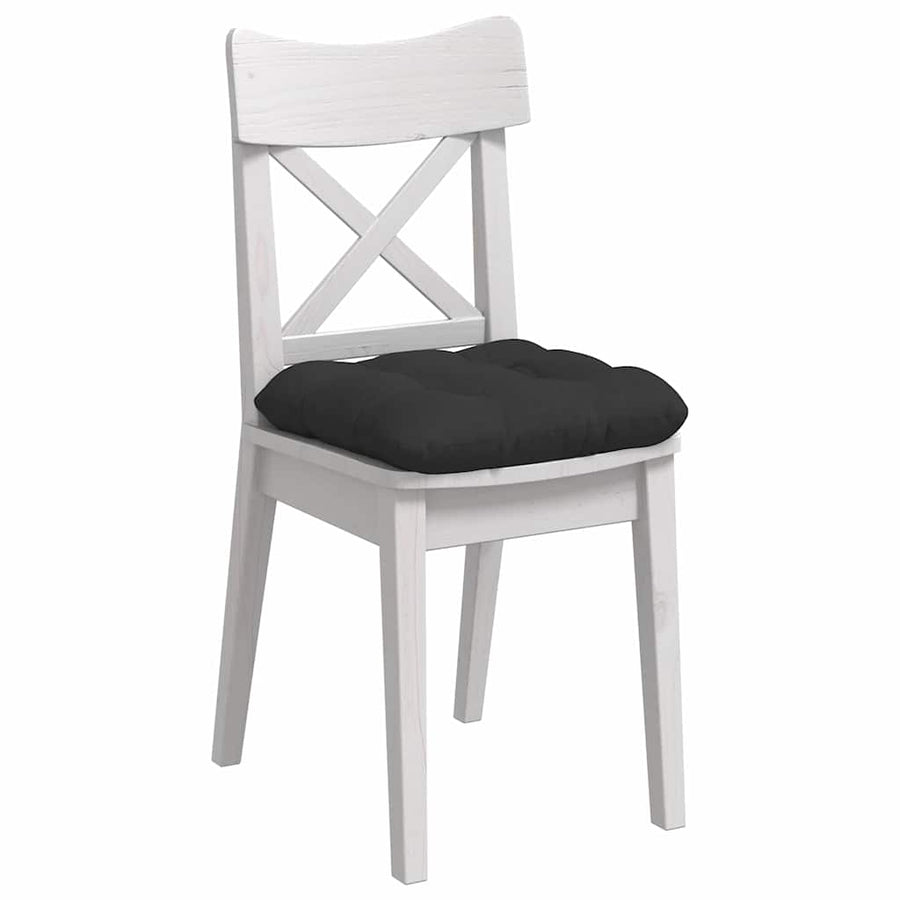 Zitkussens 4 pcs Zwart 45 x 45 cm Microvezel Stof