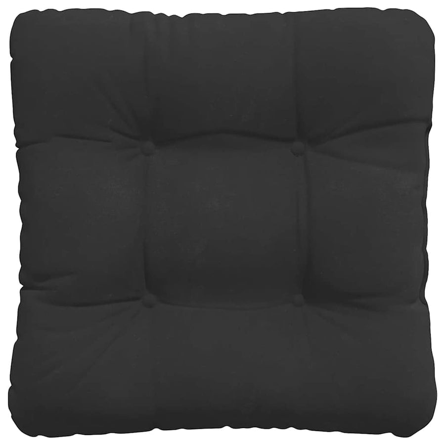 Zitkussens 4 pcs Zwart 45 x 45 cm Microvezel Stof