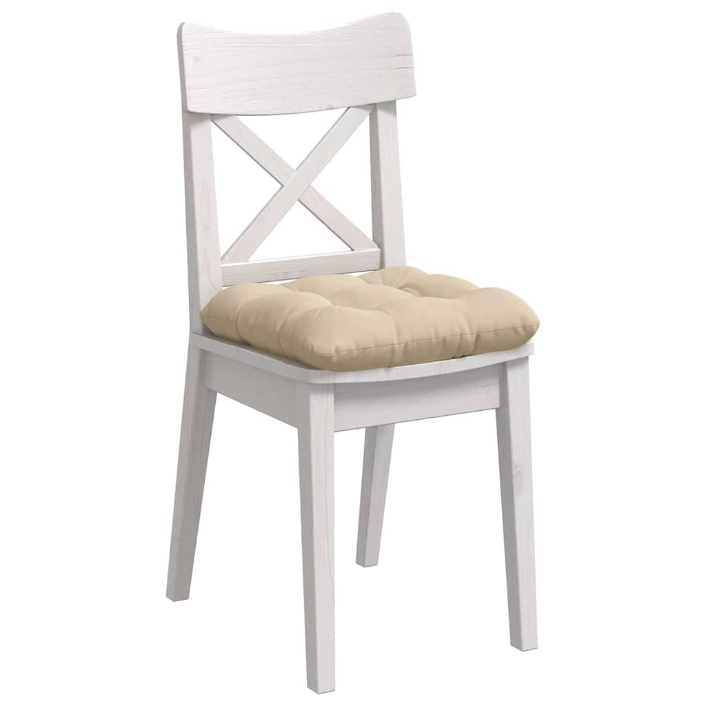 Zitkussens 4 pcs Crème 45 x 45 cm Microvezel Stof