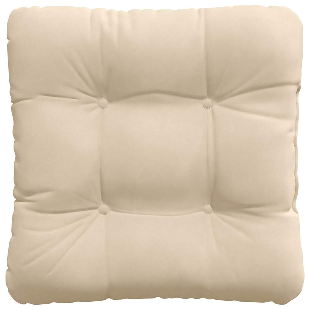 Zitkussens 4 pcs Crème 45 x 45 cm Microvezel Stof