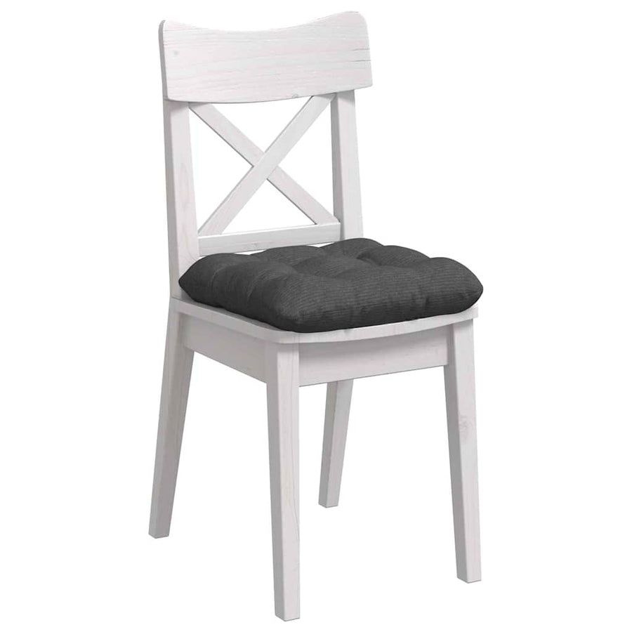 Zitkussens 4 pcs Donkergrijs 45 x 45 cm Katoen Stof