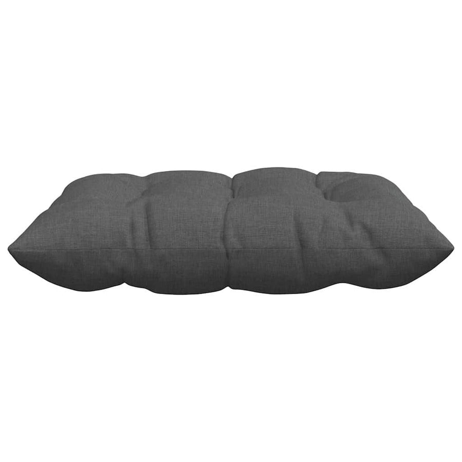 Zitkussens 2 pcs Donkergrijs 40 x 40 x 6 cm Stof