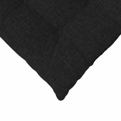Zitkussens 2 pcs Zwart 40 x 40 x 6 cm Stof