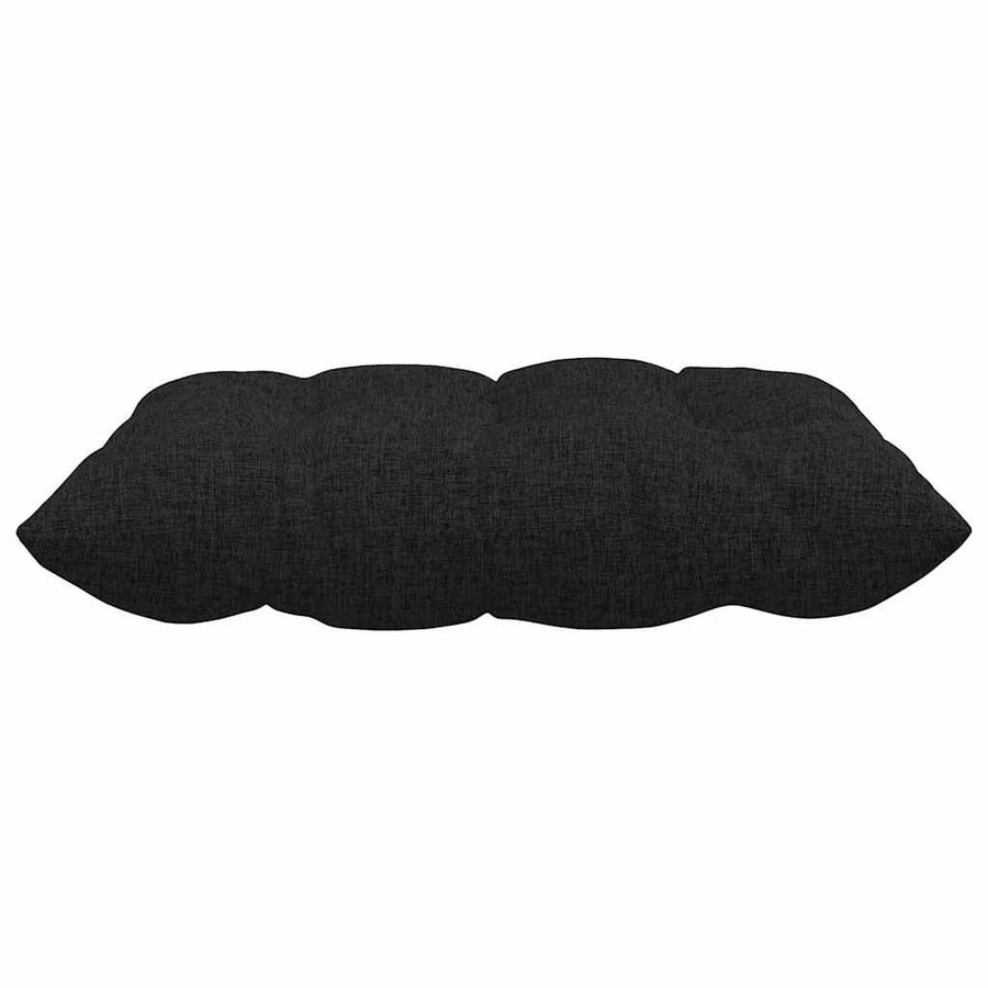 Zitkussens 2 pcs Zwart 40 x 40 x 6 cm Stof