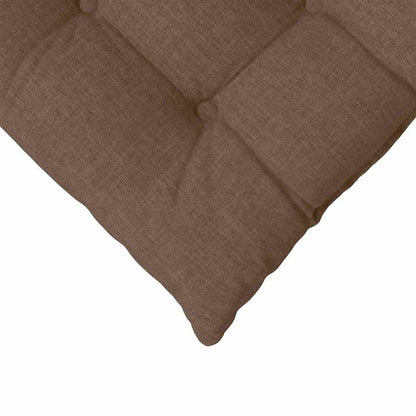 Zitkussens 2 pcs Bruin 40 x 40 x 6 cm Stof