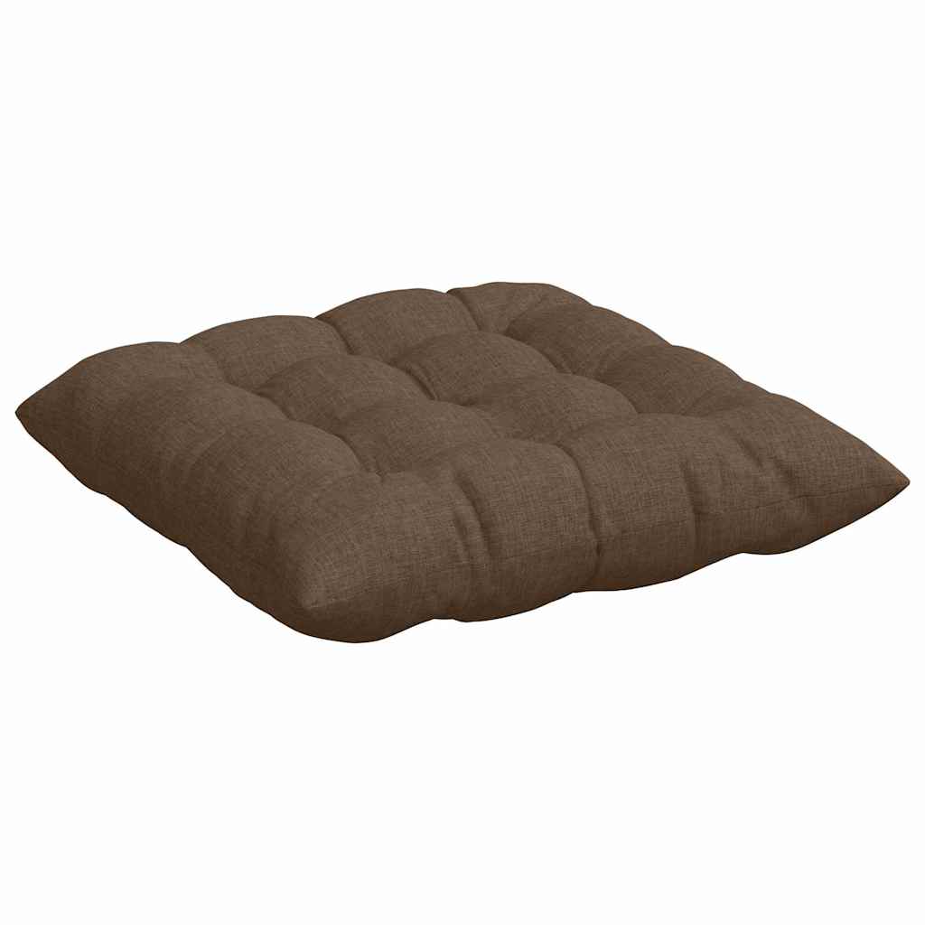 Zitkussens 2 pcs Bruin 40 x 40 x 6 cm Stof