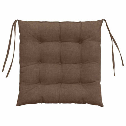 Zitkussens 2 pcs Bruin 40 x 40 x 6 cm Stof