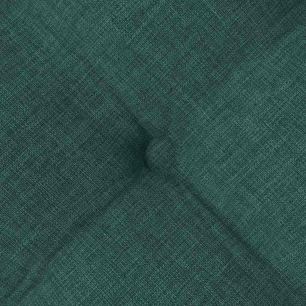 Zitkussens 2 pcs Donkergroen 40 x 40 x 6 cm Stof