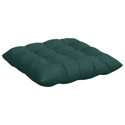 Zitkussens 2 pcs Donkergroen 40 x 40 x 6 cm Stof