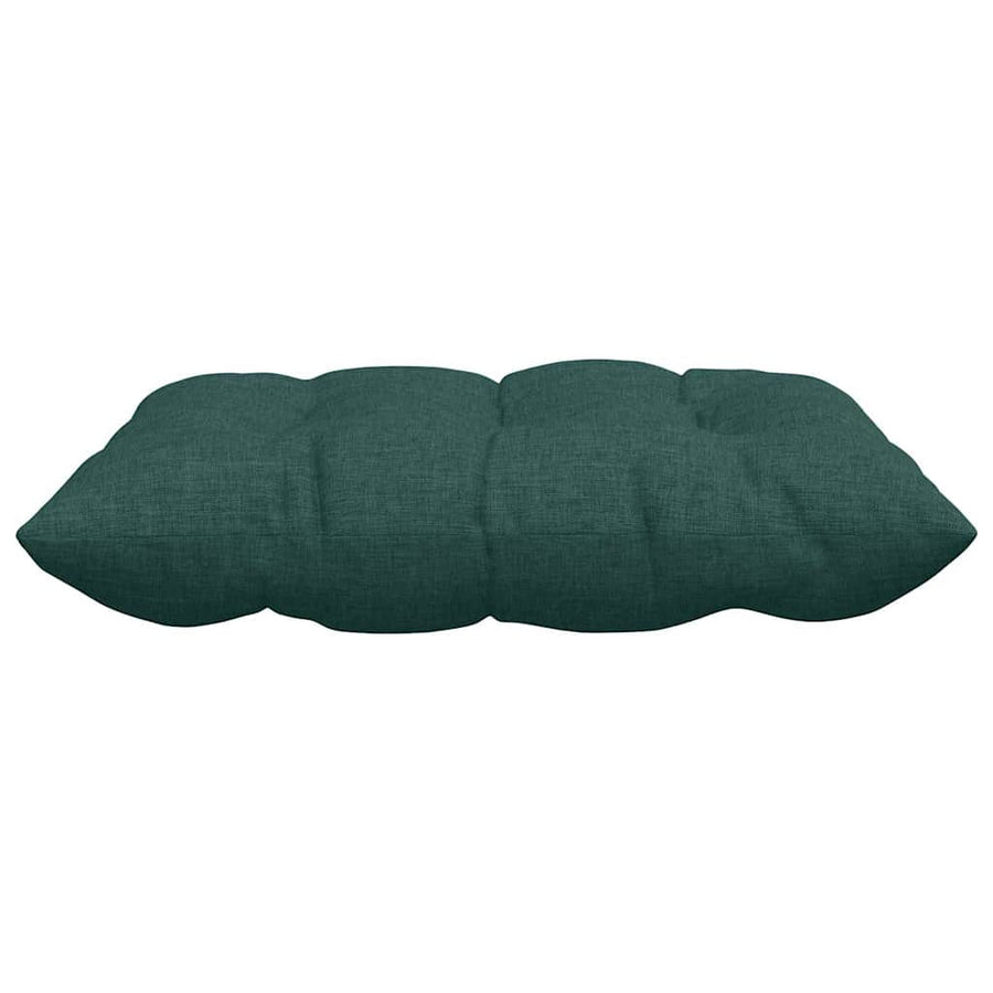 Zitkussens 2 pcs Donkergroen 40 x 40 x 6 cm Stof