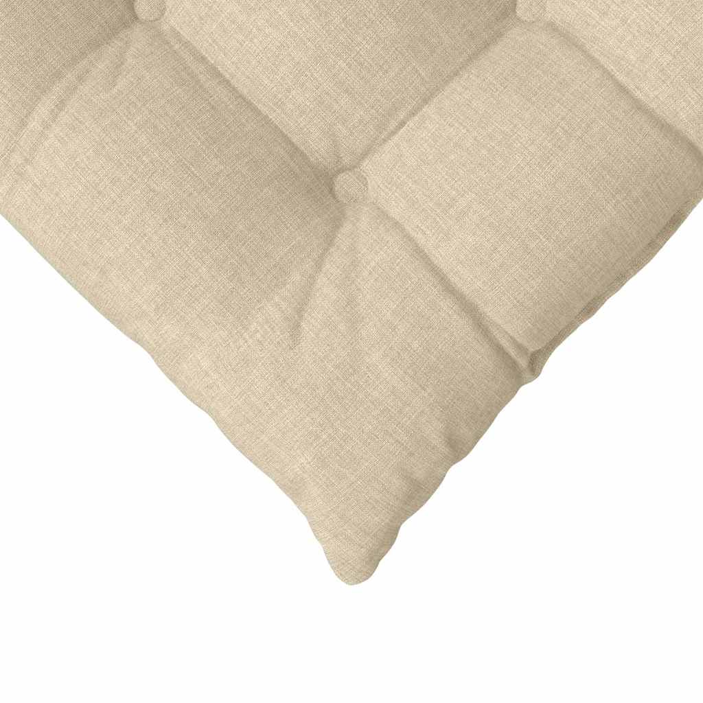 Zitkussens 2 pcs Crème 40 x 40 x 6 cm Stof