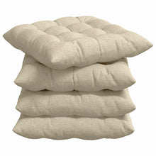 Zitkussens 2 pcs Crème 40 x 40 x 6 cm Stof