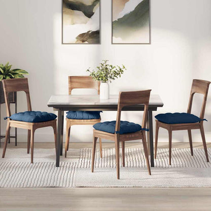 Zitkussens 2 pcs Blauw 40 x 40 x 6 cm Stof