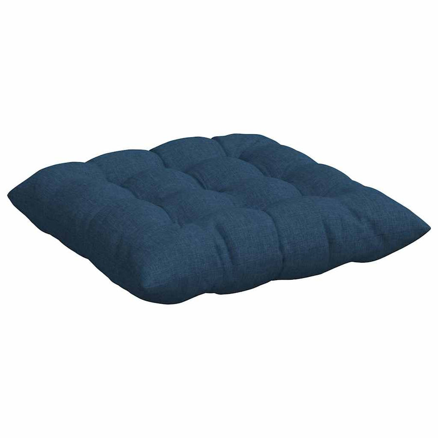 Zitkussens 2 pcs Blauw 40 x 40 x 6 cm Stof