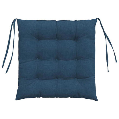 Zitkussens 2 pcs Blauw 40 x 40 x 6 cm Stof