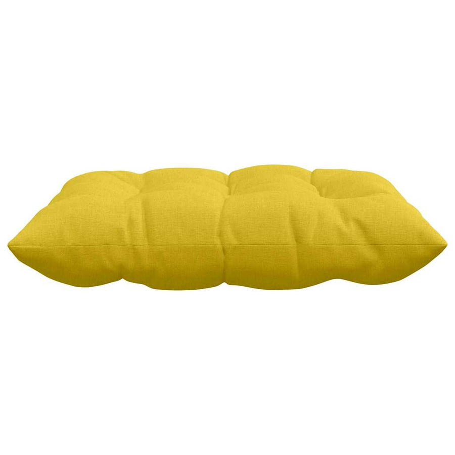 Zitkussens 2 pcs Lichtgeel 40 x 40 x 6 cm Stof