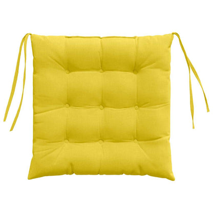 Zitkussens 2 pcs Lichtgeel 40 x 40 x 6 cm Stof