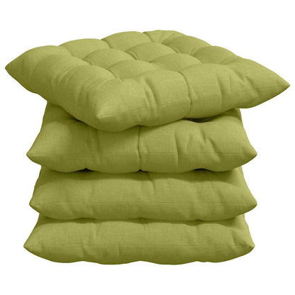 Zitkussens 2 pcs Lichtgroen 40 x 40 x 6 cm Stof