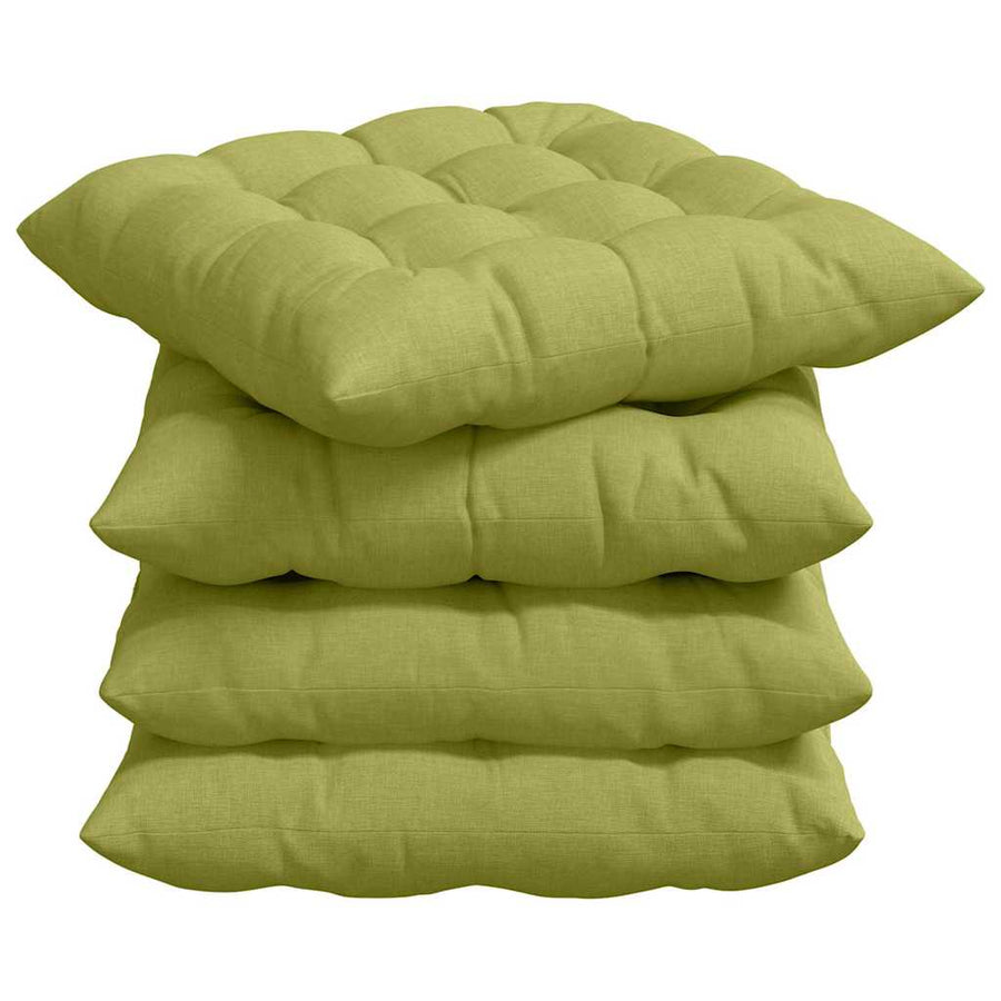 Zitkussens 2 pcs Lichtgroen 40 x 40 x 6 cm Stof