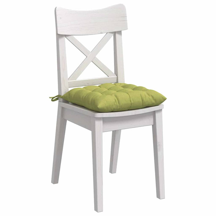 Zitkussens 2 pcs Lichtgroen 40 x 40 x 6 cm Stof