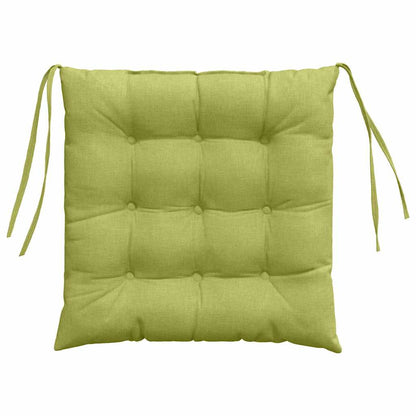 Zitkussens 2 pcs Lichtgroen 40 x 40 x 6 cm Stof
