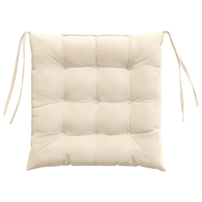 Zitkussens 4 pcs Beige 40 x 40 x 6 cm Microfibre